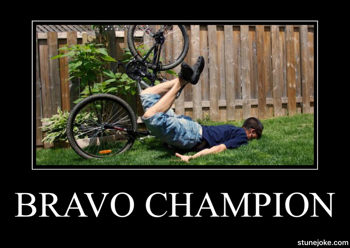 Grand champion à vélo