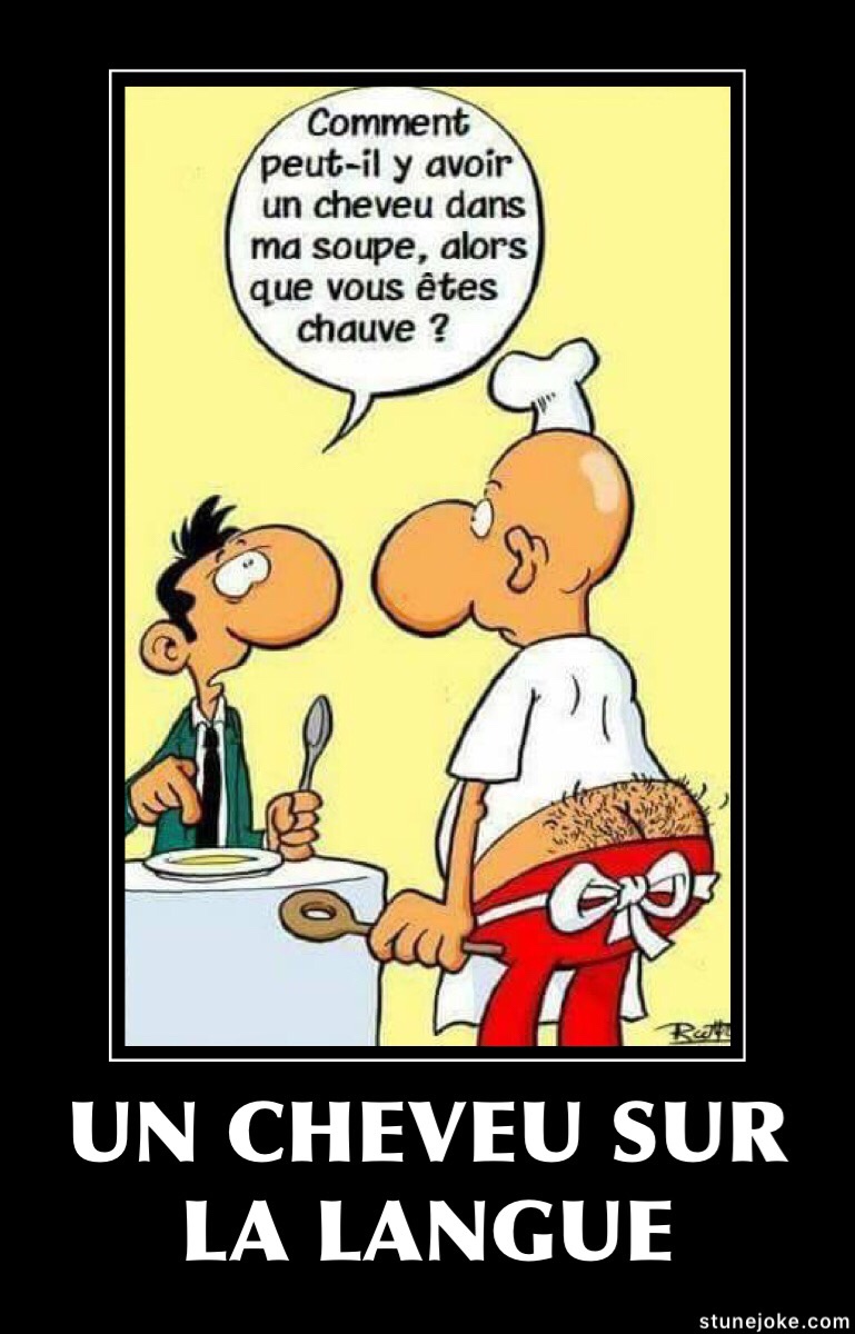 Un cheveu sur la langue